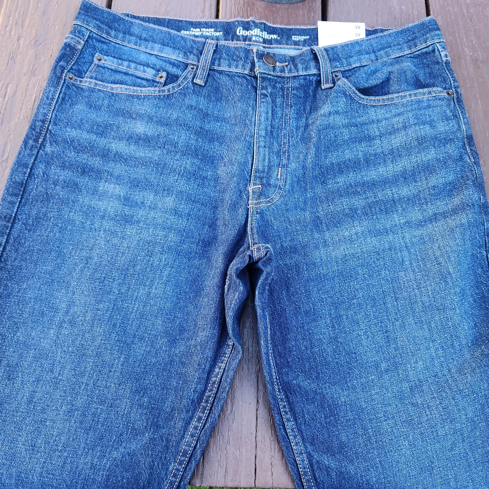 Men's Goodfellow & Co Straight Leg Blue Jeans 38W X 32L New